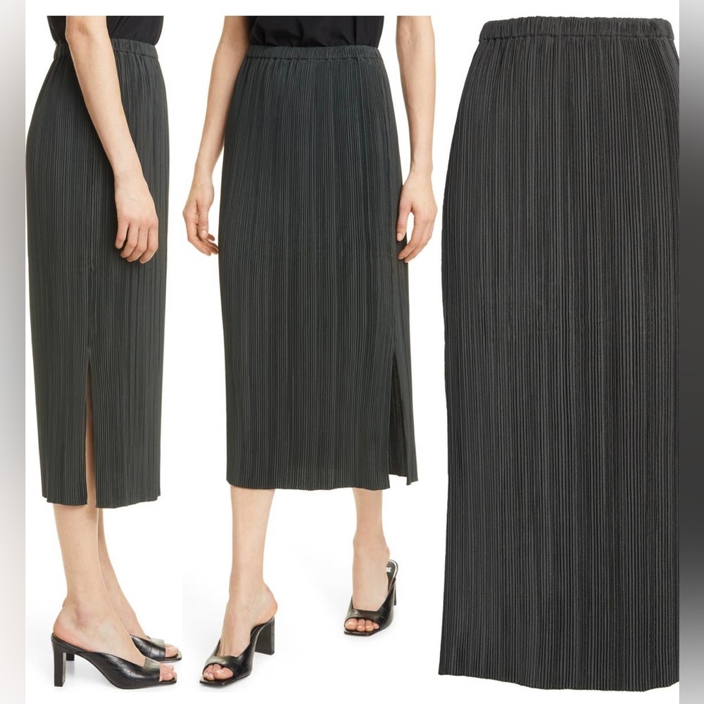 Club Monaco Plisse Midi Skirt XXS